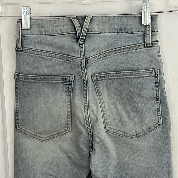 Veronica Beard Maera High Rise Skinny Jeans Size 24 Exposed Button Fly Sky Wash - Picture 8 of 15